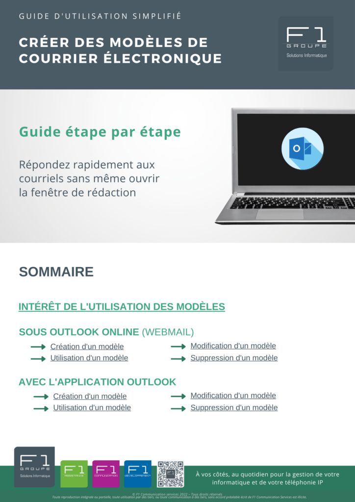 Creer des modeles de courrier electronique Outlook